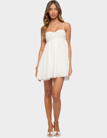 EDIKTED Ariellah Chiffon Babydoll Mini Dress Primary Image