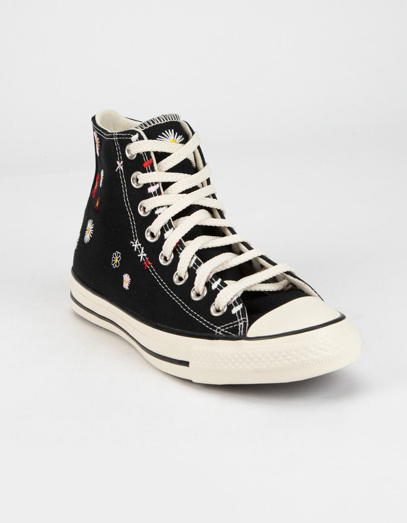 CONVERSE Embroidered Floral Chuck Taylor All Star Womens High Top Shoes image number 1