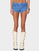 EDIKTED Shailee Ruffled Shorts image number 1