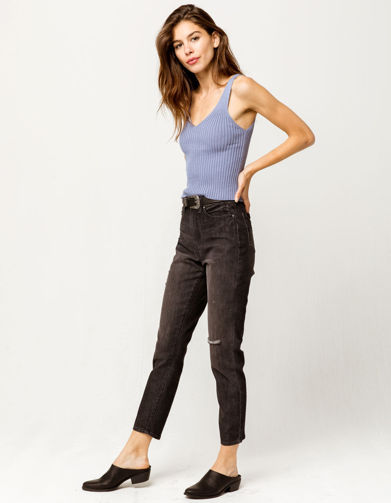 FULL TILT Essentials Blue Womens Sweater Tank image number 3