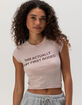 FULL TILT My First Rodeo Womens Baby Tee image number 2