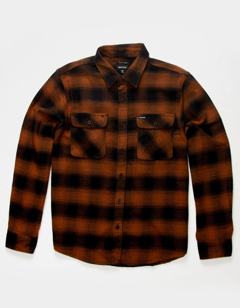 BRIXTON Bowery Mens Flannel Shirt image number 0
