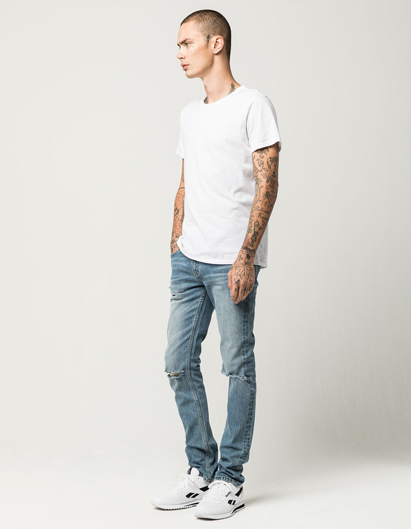 RSQ London Mens Skinny Ripped Jeans image number 1