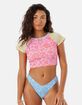 ROXY Tapestry Patchwork V-Front Cheeky Bikini Bottom image number 3