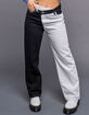 TRUEWRLD Colorblock Offset Waist Womens Pants image number 2