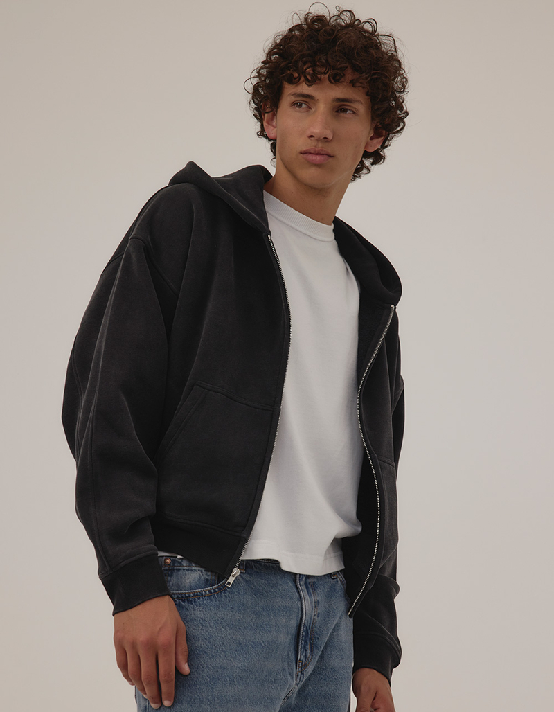 RSQ Mens Cropped Zip-Up Hoodie image number 5