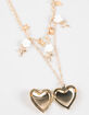 FULL TILT Layered Rose/Heart Locket Charm Necklace image number 3