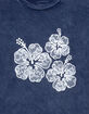 FULL TILT Hibiscus Trio Girls Boyfriend Tee image number 2