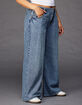 RSQ Womens Mid Rise Wide Leg Jeans image number 9