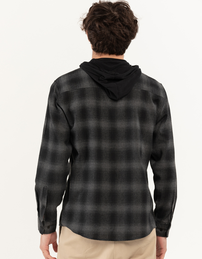 RSQ Mens Plaid Hooded Flannel image number 2