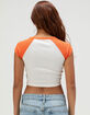 ROXY Wave Stripe Womens Raglan Baby Tee image number 4