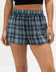 FULL TILT Plaid Womens Boxer Shorts image number 2