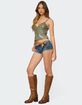 EDIKTED Carmie Vinyl Tank Top image number 3