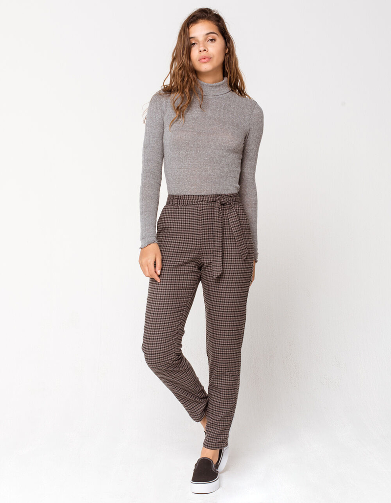 SKY AND SPARROW Knit Tie Waist Womens Pants image number 0
