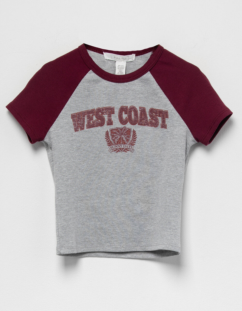 FULL TILT West Coast Girls Raglan Tee image number 1