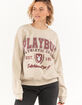 PLAYBOY Collegiate Womens Crewneck Sweatshirt image number 1