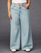 RSQ Womens Mid Rise Wide Leg Jeans image number 6