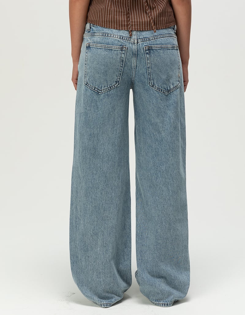 RSQ Womens Low Rise Double Button Baggy Jeans image number 3