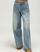 RSQ Womens Low Rise Star Rhinestone Baggy Jeans image number 4