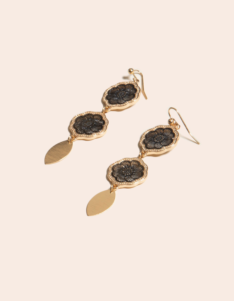 WEST OF MELROSE Filigree Linear Earrings image number 0