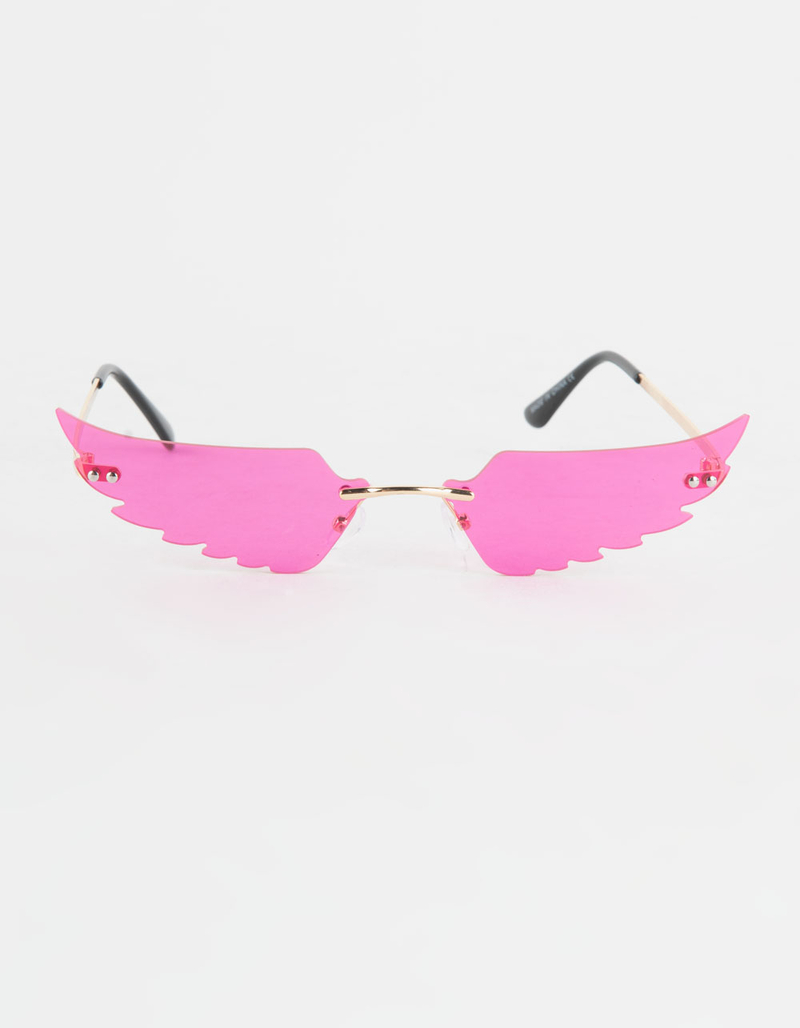 RSQ Rimless Wings Sunglasses image number 1