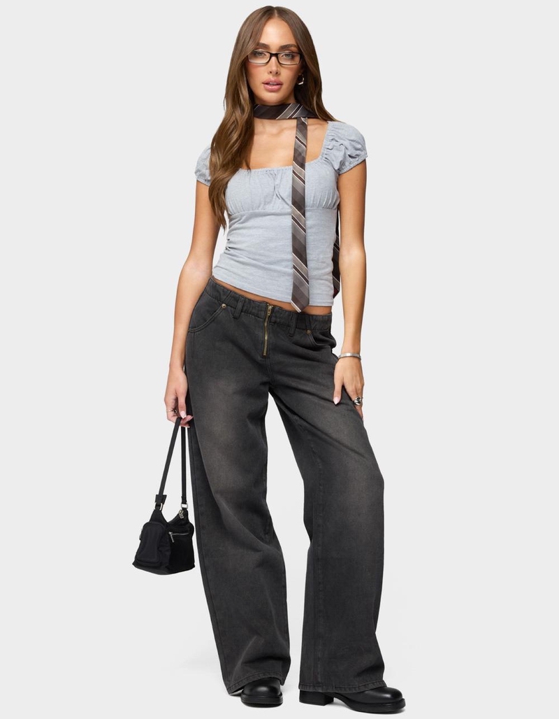 EDIKTED Oleana Gathered Bust Top image number 4