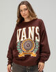 VANS First Team Womens Oversized Crewneck Sweatshirt image number 2