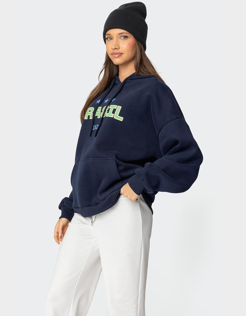 EDIKTED Brasil Oversized Hoodie image number 2