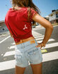 RSQ Womens Low Rise Micro Shorts image number 6