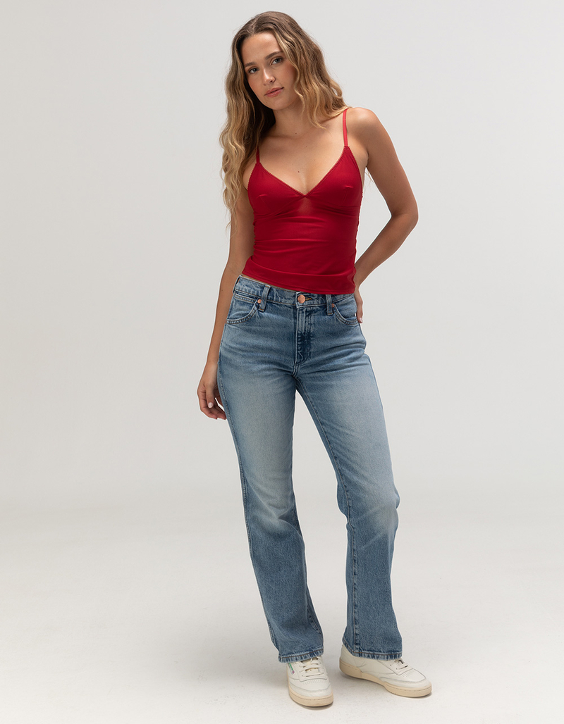 WRANGLER Wrancher Mid Rise Womens Bootcut Jeans image number 4