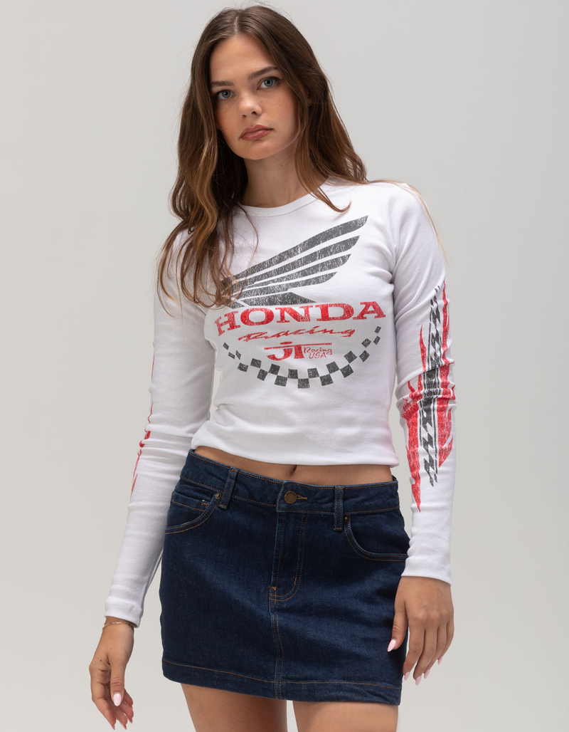 HONDA Womens Long Sleeve Baby Tee image number 0