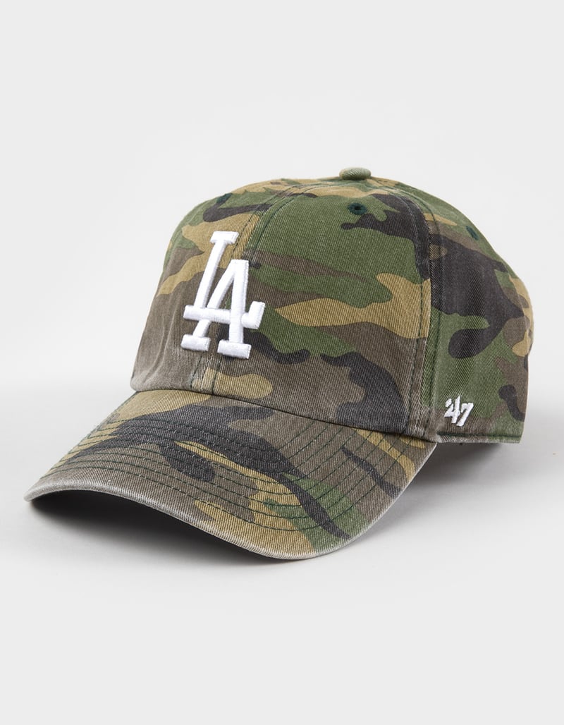 47 BRAND Los Angeles Dodgers Camo Strapback Hat image number 0