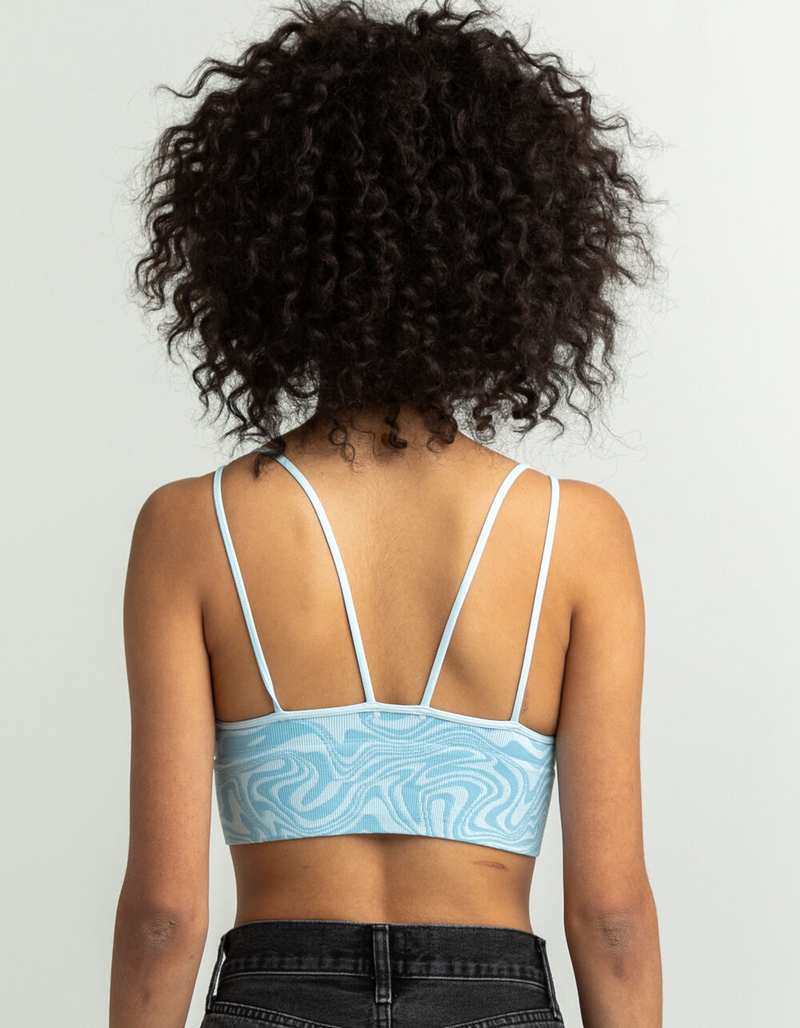 FULL TILT Wavy Deep Double Strap Bralette image number 2