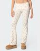 EDIKTED Bloom Baby Fold Over Flared Leggings image number 1