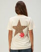 RIOT SOCIETY Leopard Star Womens Tee image number 1