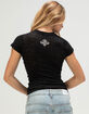 AFFLICTION Flaming Dragon Womens Fitted Tee image number 2