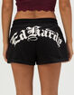 ED HARDY Tiger Head Womens Fleece Shorts image number 5