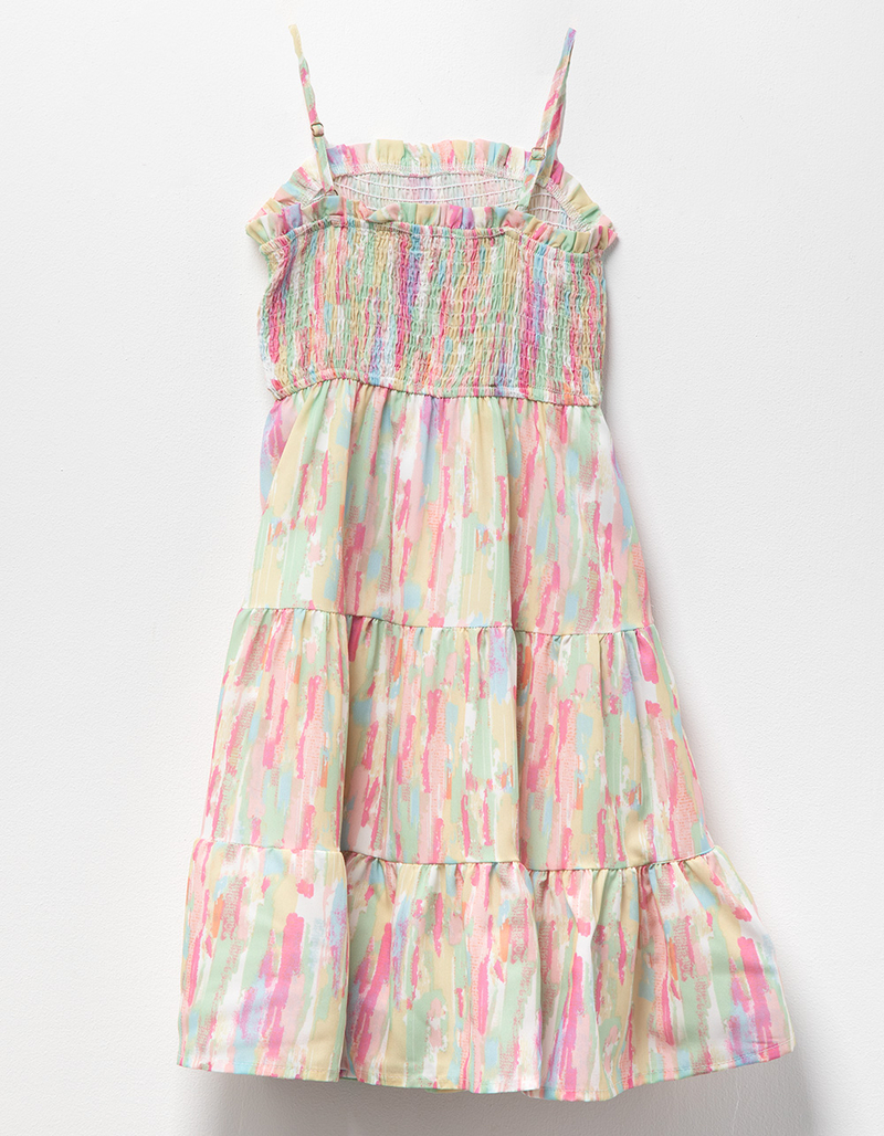 Watercolor Smocked Midi Dress main image 0