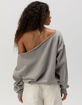 HONDA Off The Shoulder Womens Sweatshirt image number 4