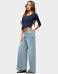 EDIKTED Darynne Low Rise Baggy Jeans image number 4
