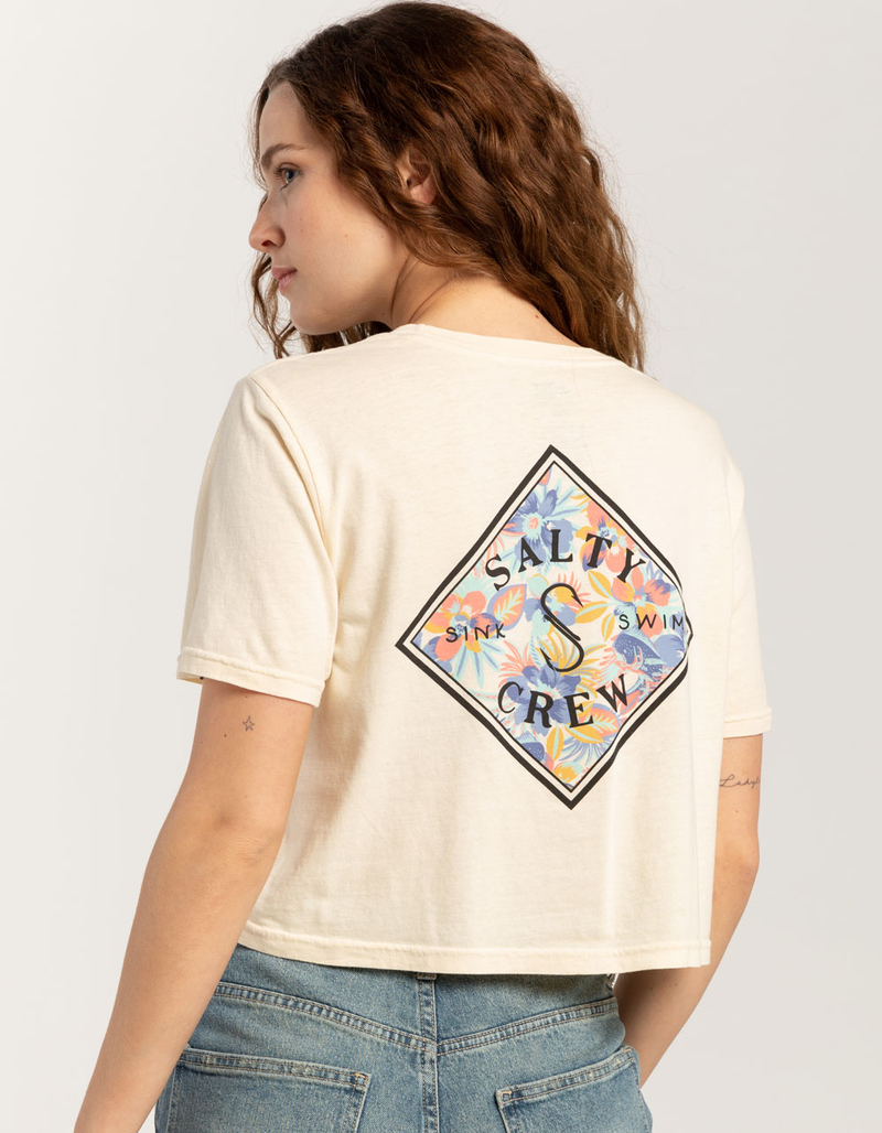 SALTY CREW Print Womens Crop Tee image number 0