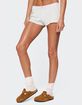 EDIKTED Linny Contrast Pointelle Shorts image number 4