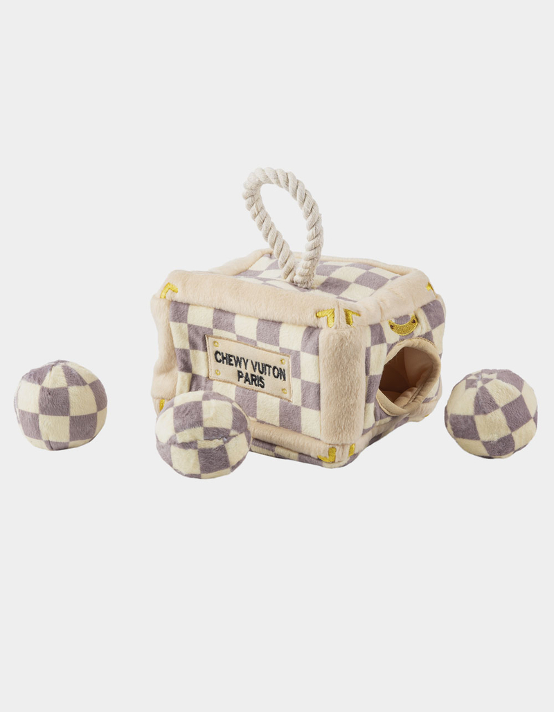 HAUTE DIGGITY DOG Checker Chewy Vuiton Trunk - Dog Activity House image number 0