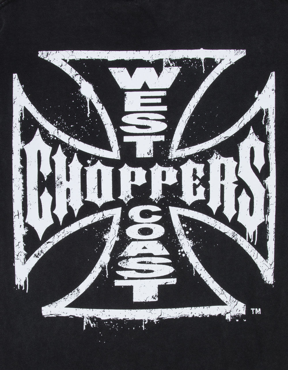 WEST COAST CHOPPERS Core Logo Mens Tee - WASHED BLACK - XXL | Tillys
