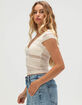 FULL TILT Womens Lace Top image number 3