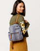T-SHIRT & JEANS Stripe Blue Mini Backpack image number 4