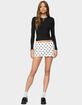 EDIKTED Noreen Polka Dot Mini Skort image number 4
