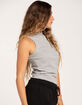 HEART & HIPS Long High Neck Womens Tank Top image number 2