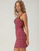 RSQ Womens Stripe Mini Dress image number 3