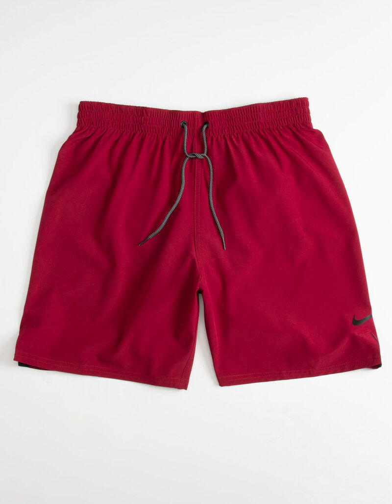 NIKE Solid Mens Red Boardshorts - RED - 381922300